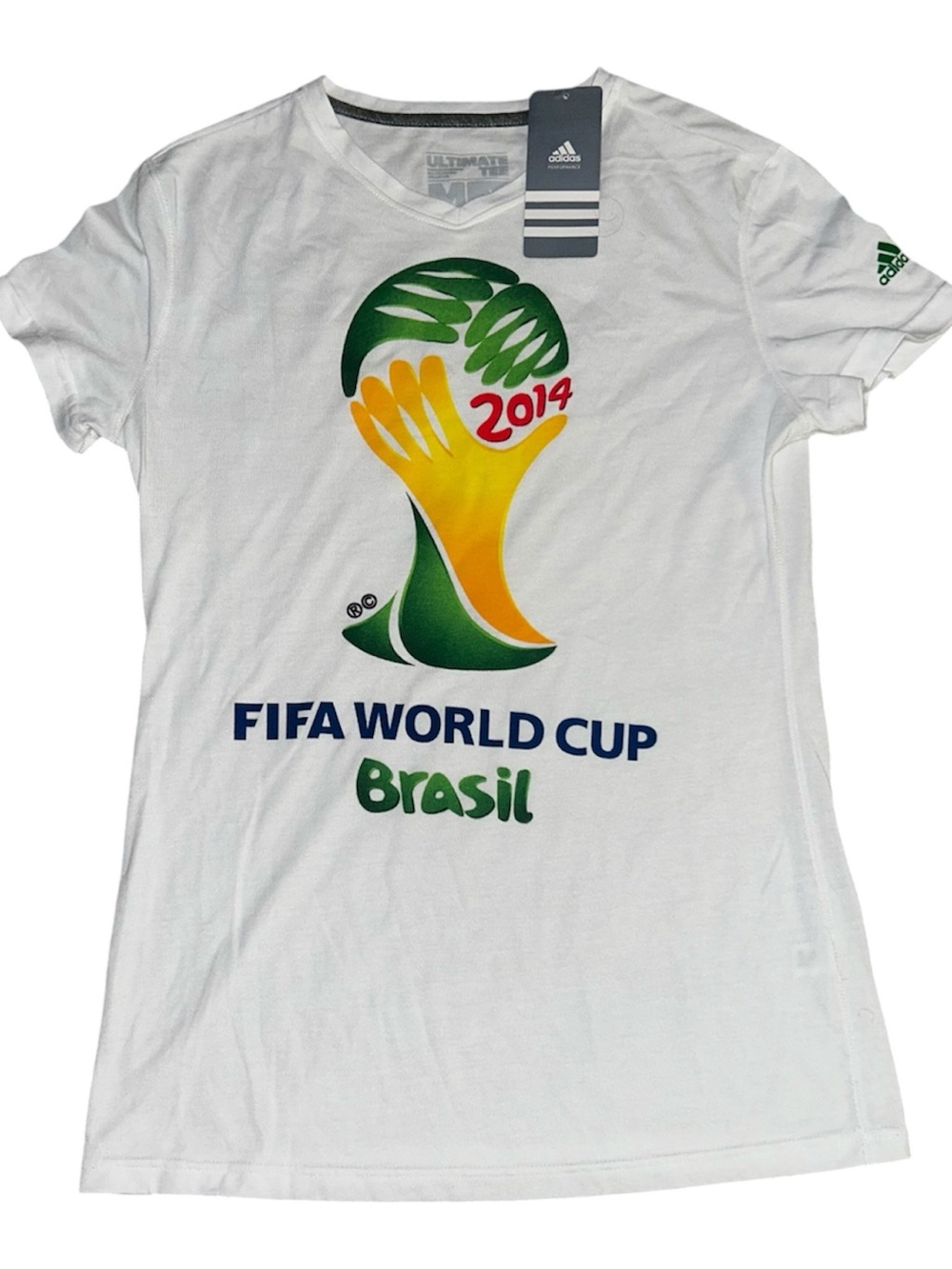Adidas white FIFA World Cup 2014 Brazil t-shirt #football #soccer